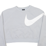 NIKE Cropped Womens Sweatshirt Grey S