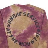 Holy Spirit Sunday Service Tie Dye Mens Sweatshirt Maroon S