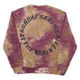 Holy Spirit Sunday Service Tie Dye Mens Sweatshirt Maroon S