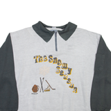 EXPLORATION TEAM The Snowy Season Mens Sweatshirt Grey 1/4 Zip S