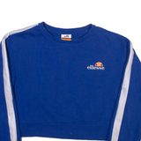 ELLESSE Cropped Womens Sweatshirt Blue UK 12