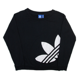 ADIDAS ORIGINALS Womens Sweatshirt Black UK 6