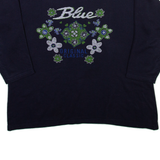 BLUE ORIGINAL CLASSIC Floral Womens Sweatshirt Blue S