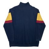 HESS NATUR Mens Sweatshirt Blue 1/4 Zip L