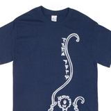 GILDAN Mens T-Shirt Blue Crew Neck M