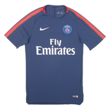 NIKE PSG Mens Football Shirt Jersey Blue S