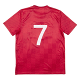 ADIDAS Les Bois Fc Mens Football Shirt Jersey Red M