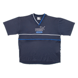 PUMA Mens Jersey Blue 90s V-Neck L