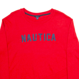 NAUTICA Womens Sweatshirt Red L