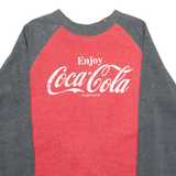 COCA COLA Mens Sweatshirt Red S