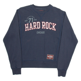 HARD ROCK CAFE Chicago Mens Sweatshirt Blue S