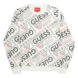 GUESS Mens Sweatshirt White M