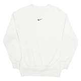 NIKE Mens Sweatshirt White XXS