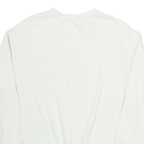 NIKE Mens Sweatshirt White XXS