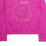 GUESS Womens Sweatshirt Purple M