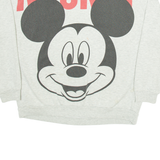 DISNEY Mickey Mouse Womens Sweatshirt Grey L