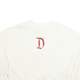 DISNEY Crop Womens Sweatshirt White M