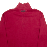 NAUTICA Mens Sweatshirt Maroon 1/4 Zip XL