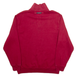 NAUTICA Mens Sweatshirt Maroon 1/4 Zip XL