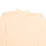 CLAUS PETITES Womens Sweatshirt Pink Button Neck S