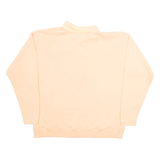 CLAUS PETITES Womens Sweatshirt Pink Button Neck S