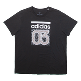 ADIDAS Mens T-Shirt Black M