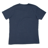 QUALITY APPAREL Beach Bike Mens Biker T-Shirt Blue L