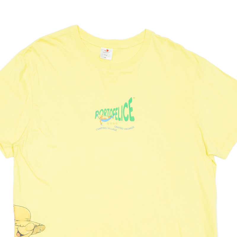 STEDMAN Portofelice Camping Village Mens T-Shirt Yellow XL