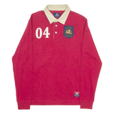 LA MARTINA Mens Polo Shirt Red Long Sleeve M