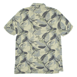 WE Relaxed Fit Mens Polo Shirt Green Floral L