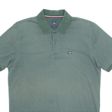 ARROW SPORT Mens Polo Shirt Green Striped S