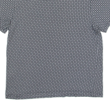 TED BAKER Mens Polo Shirt Black Geometric M