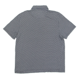 TED BAKER Mens Polo Shirt Black Geometric M