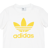 ADIDAS Womens T-Shirt Yellow UK 8