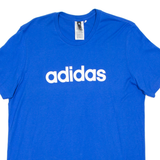 ADIDAS Mens T-Shirt Blue M