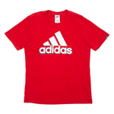 ADIDAS Mens T-Shirt Red S