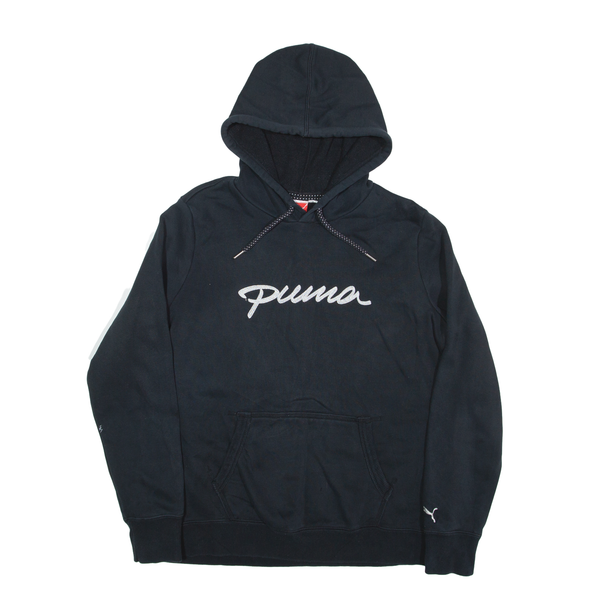 PUMA Hoodie Black Pullover Womens UK 16