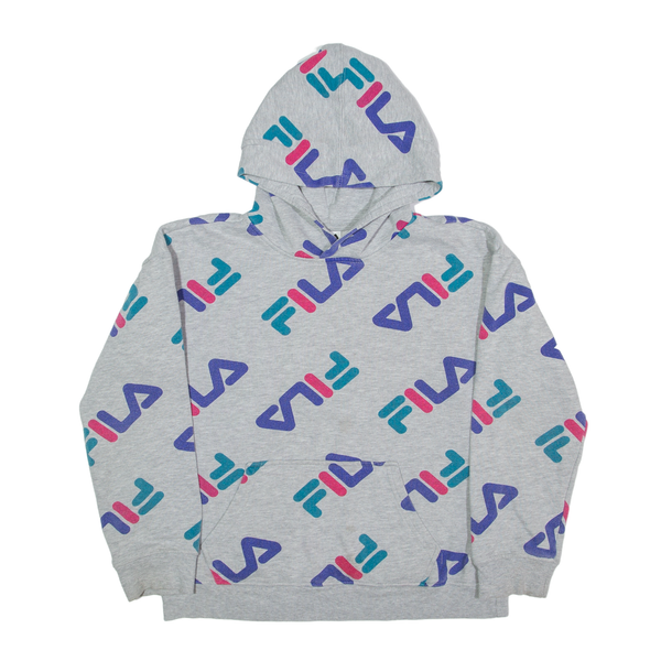 FILA Hoodie Grey Pullover Girls L