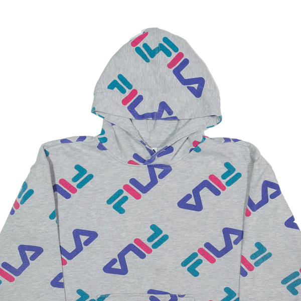 FILA Hoodie Grey Pullover Girls L