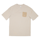 REEBOK Mens T-Shirt Beige S