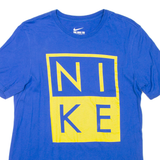 NIKE Athletic Cut Mens T-Shirt Blue M