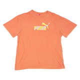 PUMA Mens T-Shirt Orange L