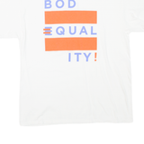 PORT AND COMPANY Bod-Equal-Ity Mens T-Shirt White L