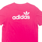 ADIDAS Womens T-Shirt Pink UK 8