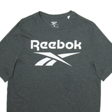 REEBOK Mens T-Shirt Grey S