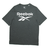 REEBOK Mens T-Shirt Grey S