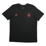 ADIDAS The Red Fury Mens Football Shirt T-Shirt Black M