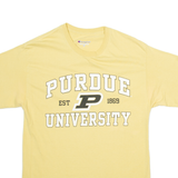 CHAMPION Purdue University Mens T-Shirt Yellow USA M