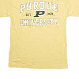 CHAMPION Purdue University Mens T-Shirt Yellow USA M