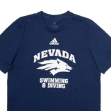 ADIDAS Nevada Swimming & Diving Mens T-Shirt Blue USA M